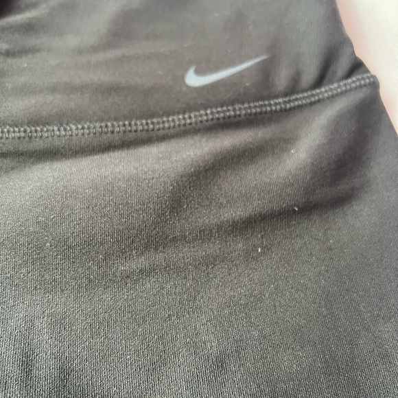 M Nike Recycled Straight Leggings Ten Less Plastic Bottles Training Black Pants - Picture 9 of 11